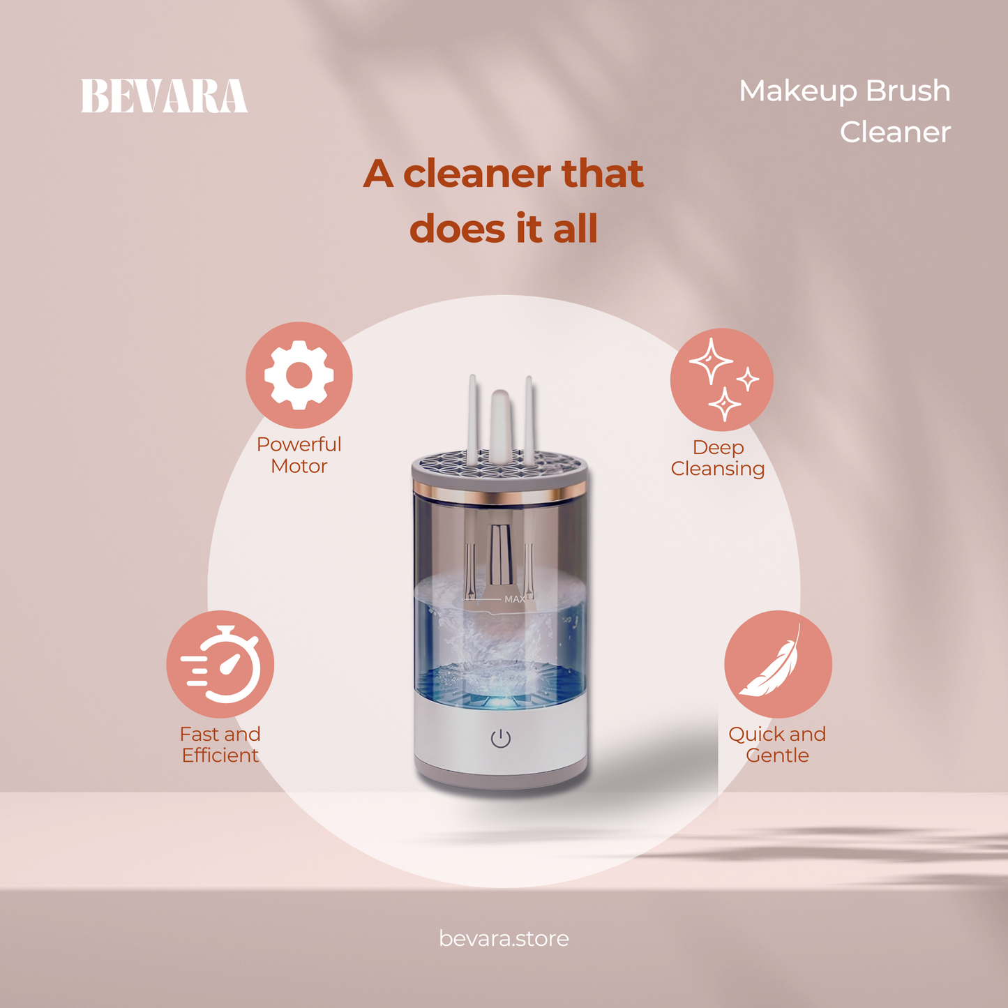 Bevara Makeup Brush Cleaner